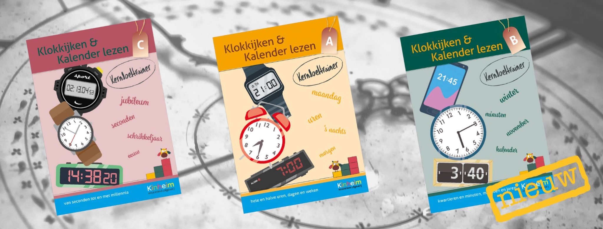 Kerndoeltrainer Klokkijken & Kalender Lezen - Educatieve Uitgeverij Kinheim